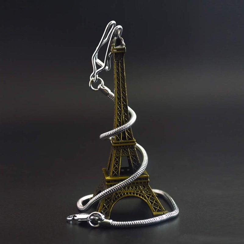 BoShiYa Pocket Watch Chains for Men Vintage Metal Albert Vest Chain Accessories/Color: Gold/Silver/Black/Bronze - Image 3